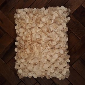 Pier 1 Textured Petal Accent Pillow Throw Cream